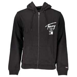 Tommy Hilfiger Black Cotton Men Sweater
