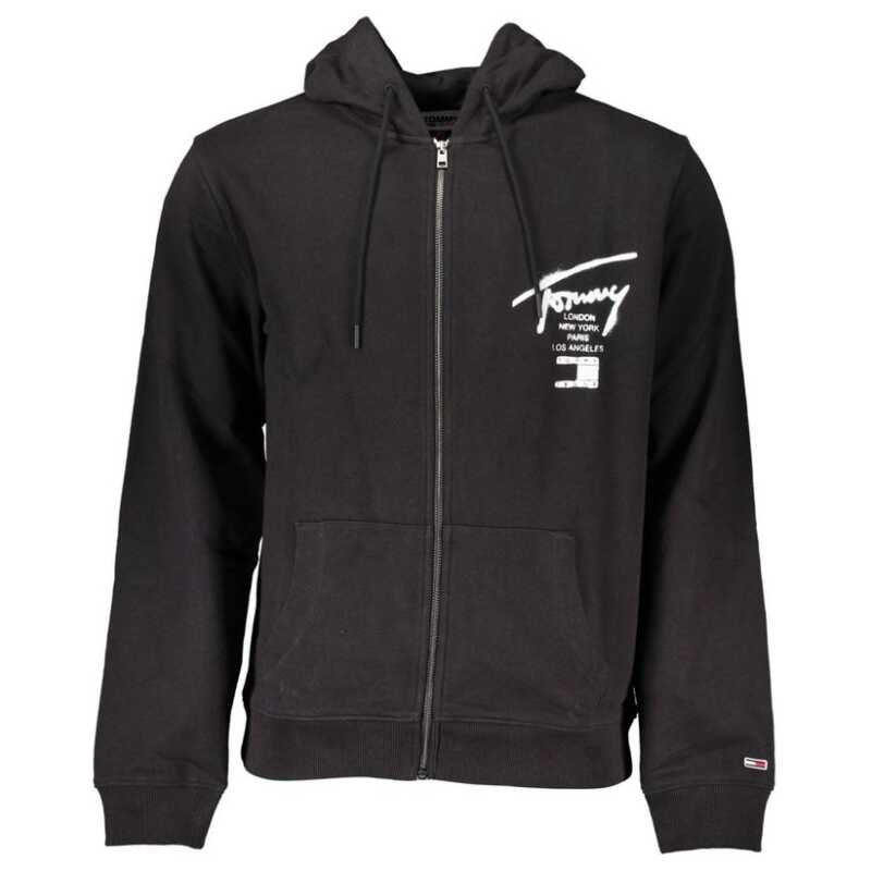 Tommy Hilfiger Black Cotton Men Sweater, theFeinheit
