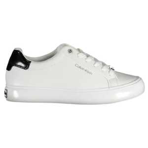 Calvin Klein White Leather Women Sneaker