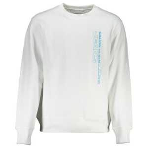 Calvin Klein Crisp White Crew Neck Cotton-Blend Sweater