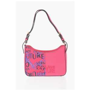 Versace JEANS COUTURE Baroque Motif Shoulder Bag with Embossed Logo