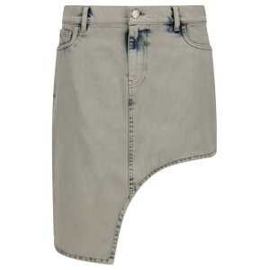 Coperni Asymmetric denim Miniskirt