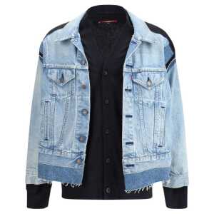 Junya Watanabe Denim Jacket with Cardigan