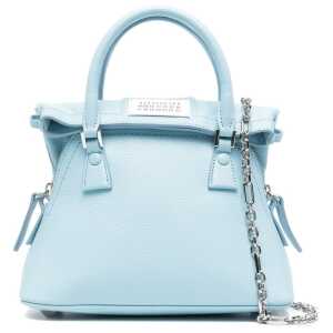Maison Margiela Blue Leather Handbag