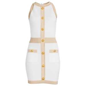 Balmain White Viscose Women's Dress