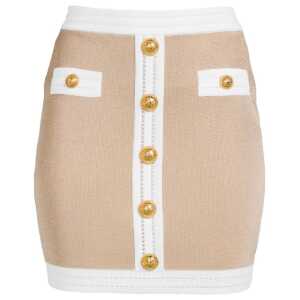 Balmain Beige Viscose Skirt