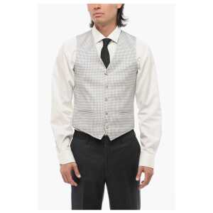 Corneliani CC COLLECTION 5 Buttons Vest With Dot Motif