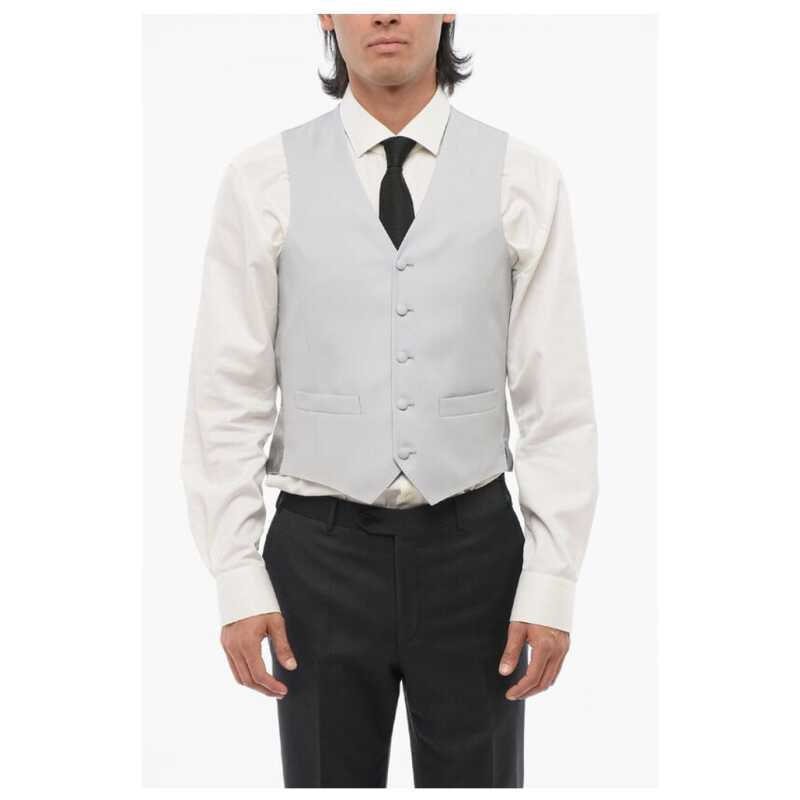 Corneliani 5 Buttons Wool Vest With Jetted Pockets, theFeinheit