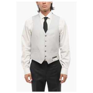 Corneliani 5 Buttons ACADEMY Wool Vest With Jetted Pockets