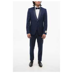 Corneliani CC COLLECTION 3-Piece RESET Suit with Satin Shawl Lapel
