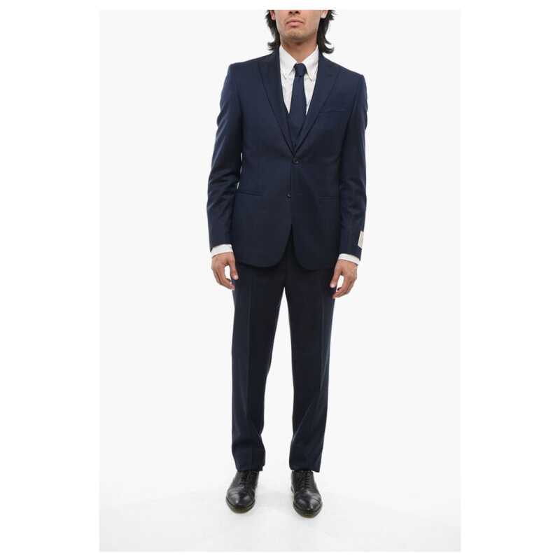 Corneliani CC COLLECTION 3-Piece REFINED Suit with Peak Lapel, theFeinheit