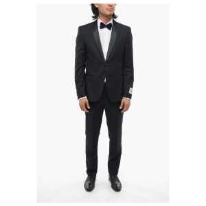 Corneliani CC COLLECTION 2-Piece RESET Suit with Satin Shawl Lapel