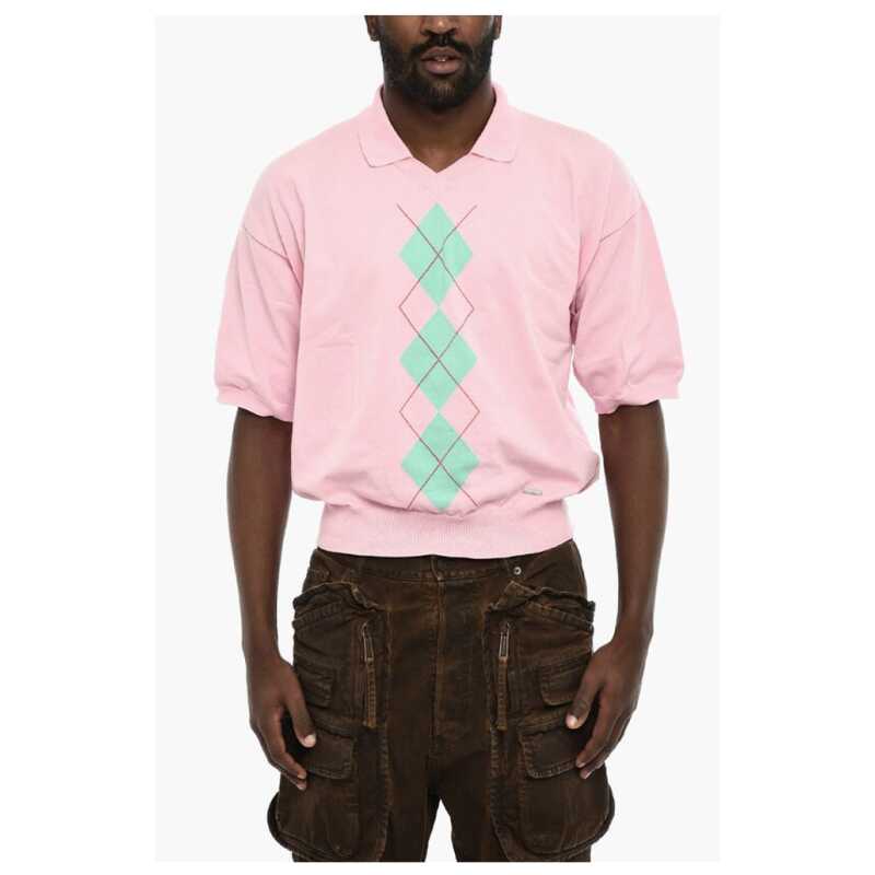 Dsquared² Short Sleeve Sweater with Polo Neck, theFeinheit