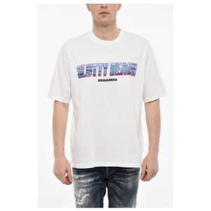 Dsquared² Cotton Crew-neck T-shirt With Frontal Print