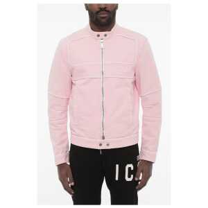 Dsquared² Cotton Jacket wih Zip Closure and Logo Buttons