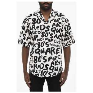 Dsquared² All-Over Monogram Two-Tone Shirt