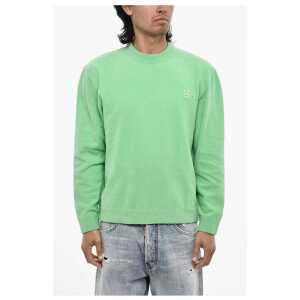 Dsquared² Terry Cotton Crew-neck Sweater with Monogram