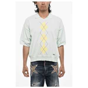 Dsquared² Short Sleeve Sweater with Polo Neck