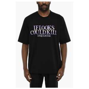 Dsquared² Cotton Crew-neck T-shirt with Print