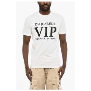 Dsquared² Cotton Crew-neck T-shirt with Contrasting Print