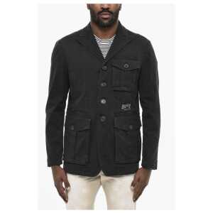 Dsquared² Cotton Twill Blazer with Breast Pocket