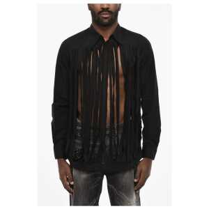 Dsquared² Vintage Effect Shirt with Spread Collar