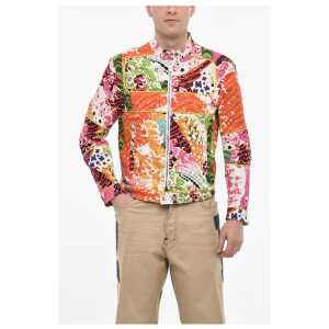 Dsquared² Multicolor Print Denim Jacket