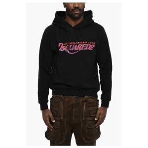 Dsquared² Cotton Hoodie with Logo Print