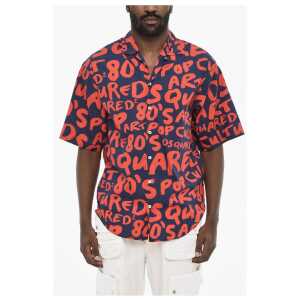Dsquared² All-Over Monogram Two-Tone Shirt