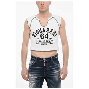 Dsquared² Two-Tone COOL FIT Cropped T-shirt