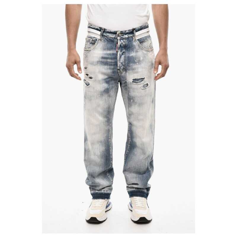 Dsquared² Baggy Fit Regular Waist Distressed Jeans, theFeinheit