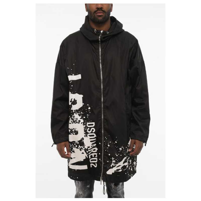 Dsquared² Nylon Maxi Jacket with Hood, theFeinheit