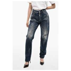 Dsquared² High Waist Distressed Jeans