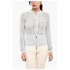 Dsquared² Perforated Cardigan with Logoed Buttons