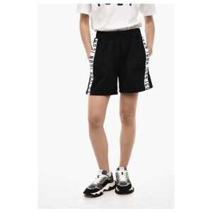 Dsquared² Cotton Blend ICON Shorts with Logoed Side Bands