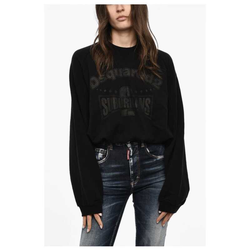 Dsquared² Cotton crew-neck Sweatshirt with Drawstring, theFeinheit