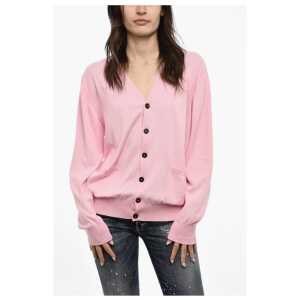 Dsquared² Lightweight Cotton Cardigan with Double Breast Pockets
