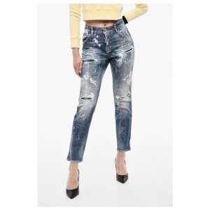 Dsquared² Rhinestone Distressed Jeans