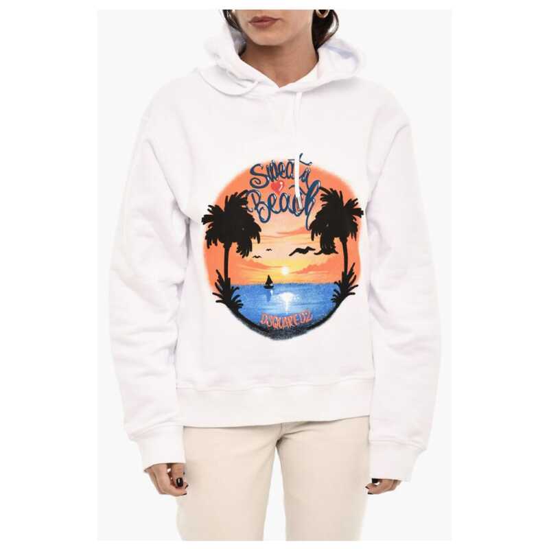 Dsquared² Printed Cotton Hoodie, theFeinheit
