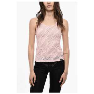 Dsquared² All-Over Logo Perforated Top
