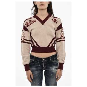 Dsquared² V-Neck Sweater with Contrasting Trims