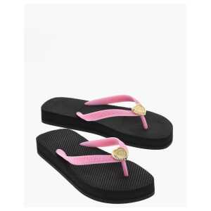 Dsquared² Rubber Flip-Flops With Heart Details