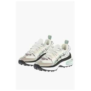 Dsquared² Canvas BUBBLE Low-Top Sneakers With Leather Details