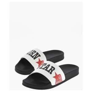 Dsquared² Hammered Leather ROCCO Printed Slides