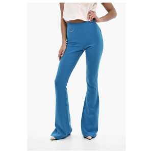Dsquared² High Waist Boot Cut Pants with Chain