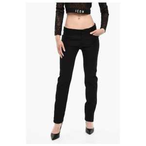 Dsquared² Virgin Wool Pants with Lace Details