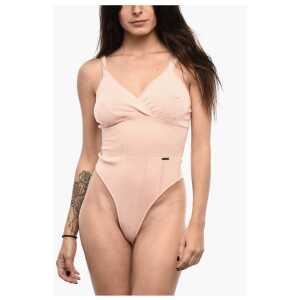 Dsquared² V-Neck Perforated Wool Body With Ribbed Details
