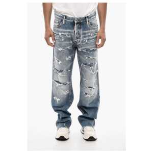 Dsquared² Baggy Fit Regular Waist Distressed Jeans