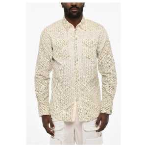 Dsquared² Floral-Motif Courduroy Shirt