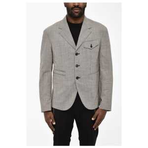 Dsquared² houndstooth virgin wool side vents 3-button blazer